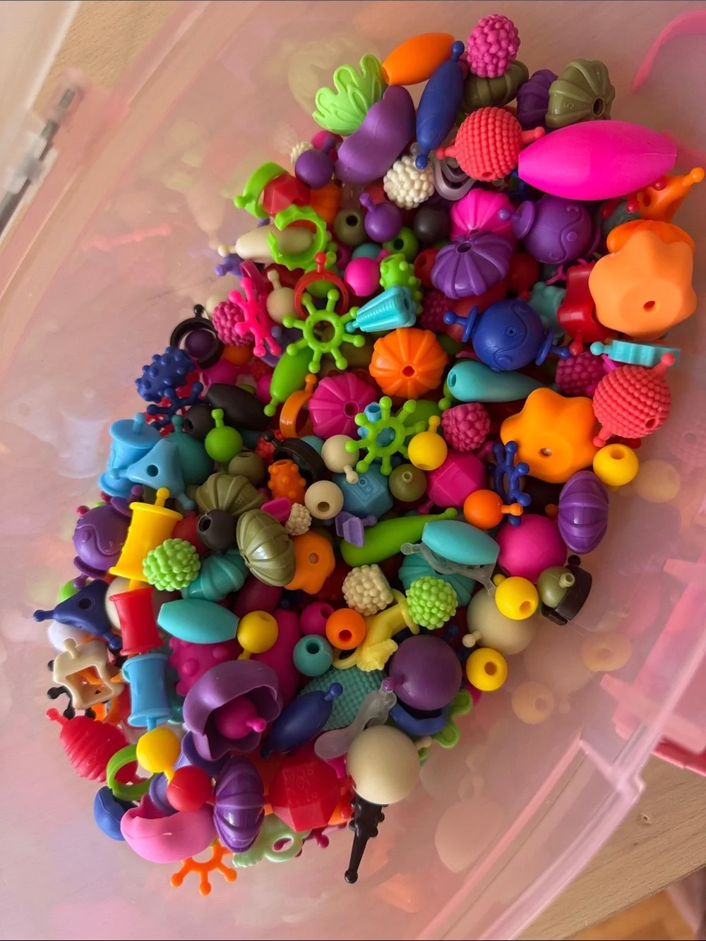 Kids Sensory Bead and Connector Toy Set - Multicolor